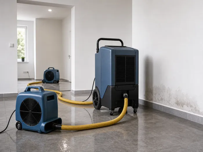 Technische Trocknung mit Ventilator